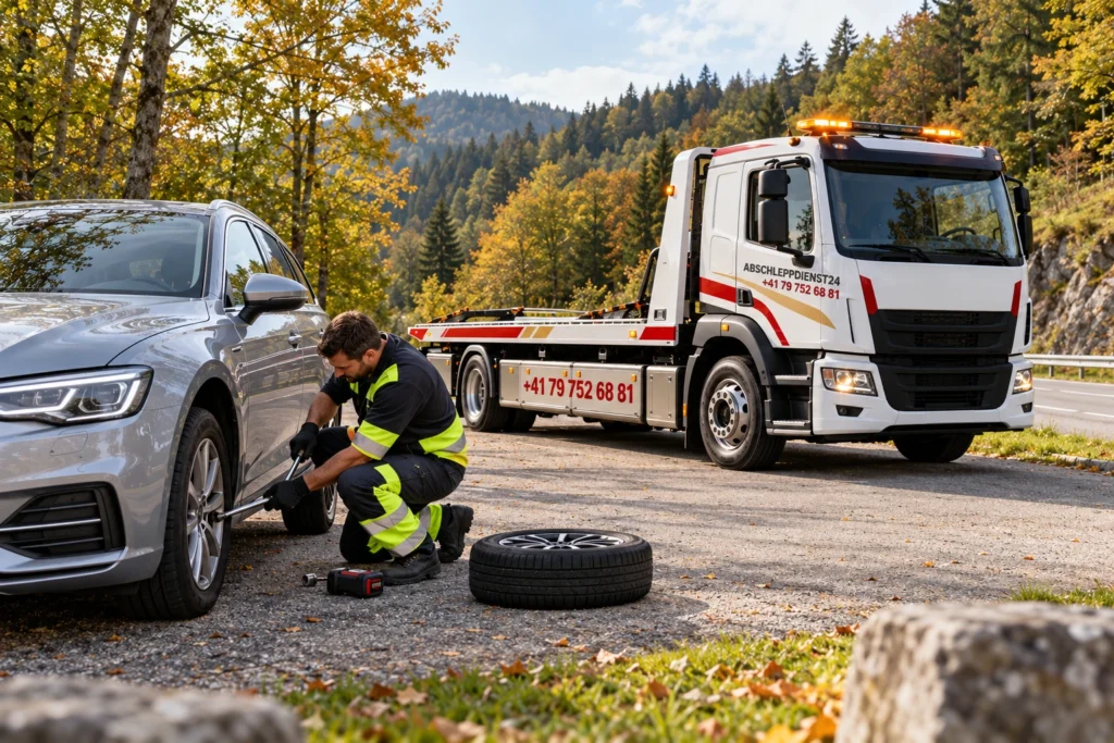 Abschleppfahrzeug für Einsätze in Baselland