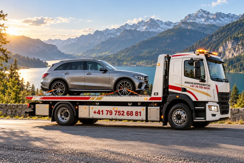 Abschleppfahrzeug für Einsätze in Schwyz
