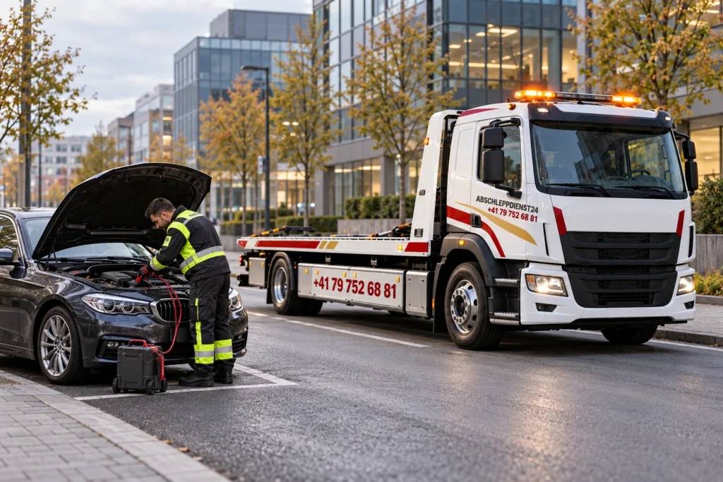 Abschleppfahrzeug für Einsätze in Zürich